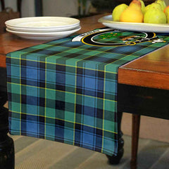 Clan Clan Mowat (of Inglistoun) Tartan Crest Table Runner Cotton GH69 Mowat (of Inglistoun) Tartan Tartan Table Runner   