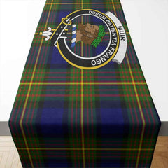 Clan Clan Muir Tartan Crest Table Runner Cotton OM42 Muir Tartan Tartan Table Runner   