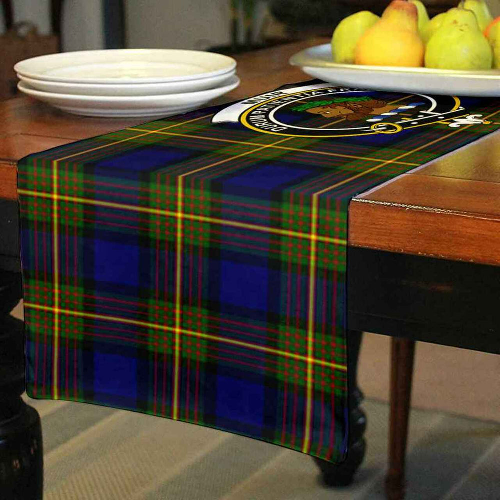 Clan Clan Muir Tartan Crest Table Runner Cotton OM42 Muir Tartan Tartan Table Runner   
