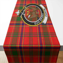 Clan Clan Munro Tartan Crest Table Runner Cotton UF39 Munro Tartan Tartan Table Runner   