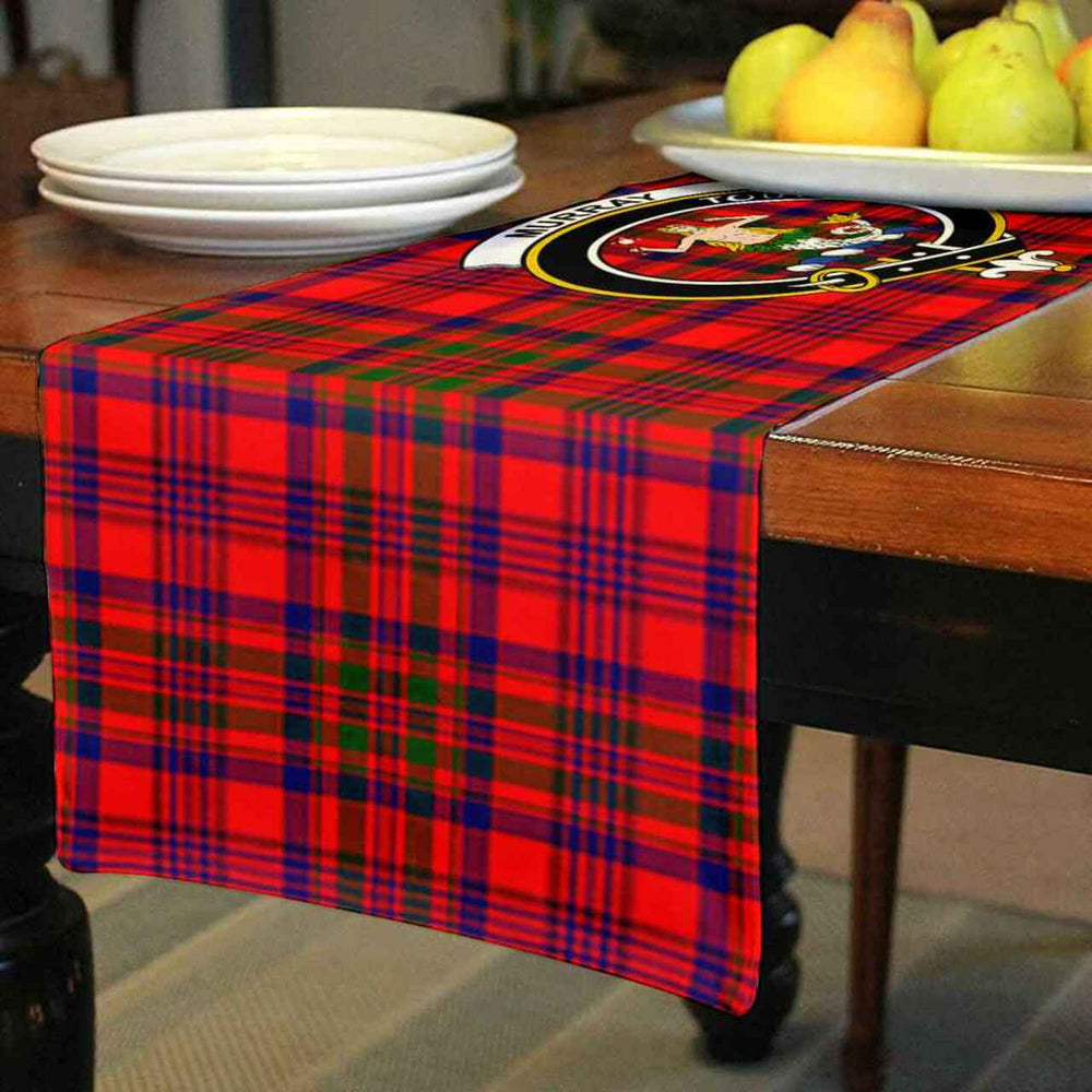 Clan Clan Murray (of Dysart) Tartan Crest Table Runner Cotton LD81 Murray (of Dysart) Tartan Tartan Table Runner   