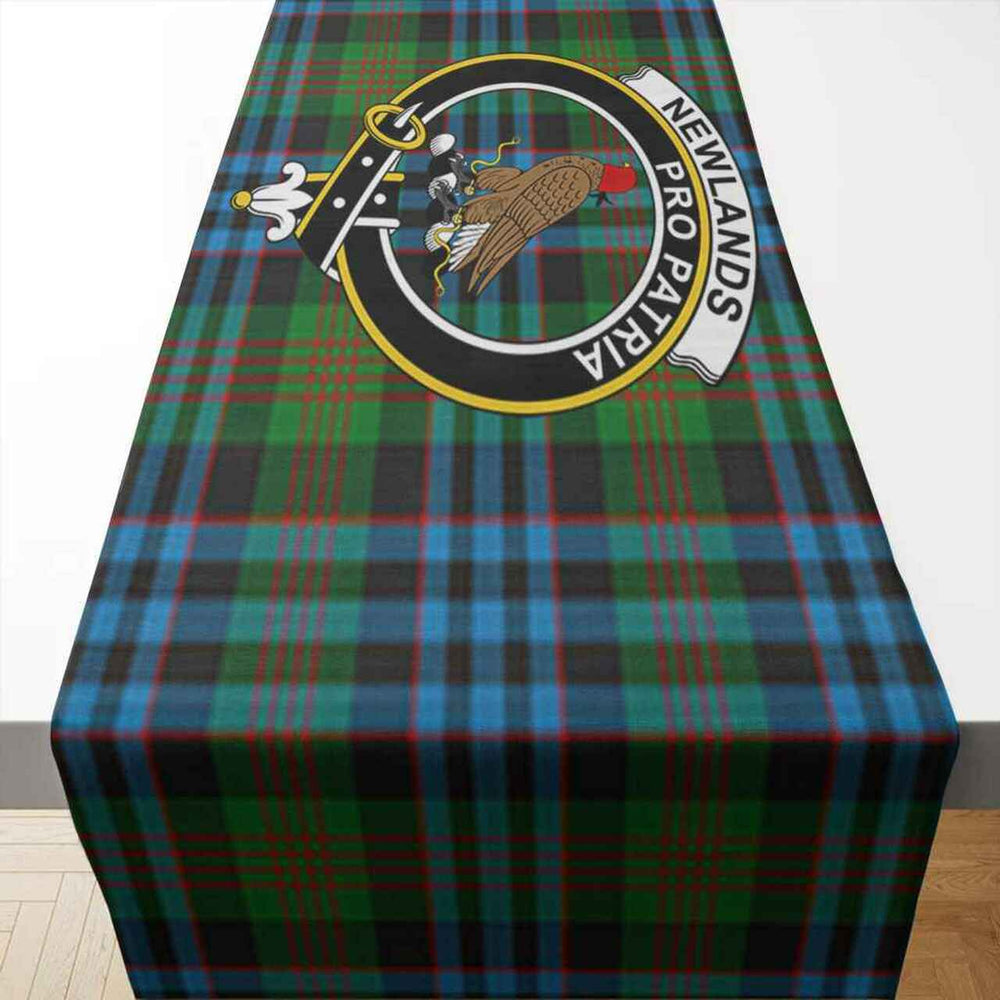 Clan Clan Newlands Tartan Crest Table Runner Cotton FM50 Newlands Tartan Tartan Table Runner   