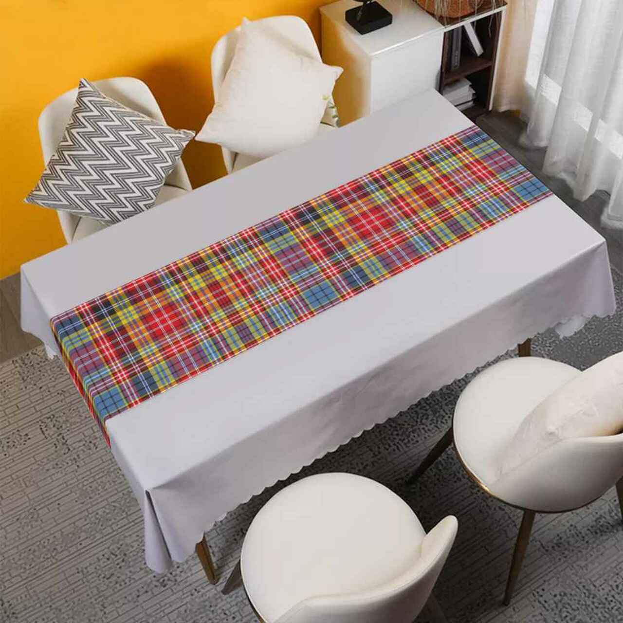 Clan Clan Ogilvie of Airlie Ancient Tartan Table Runner Cotton TP19 Ogilvie of Airlie Ancient Tartan Tartan Table Runner   