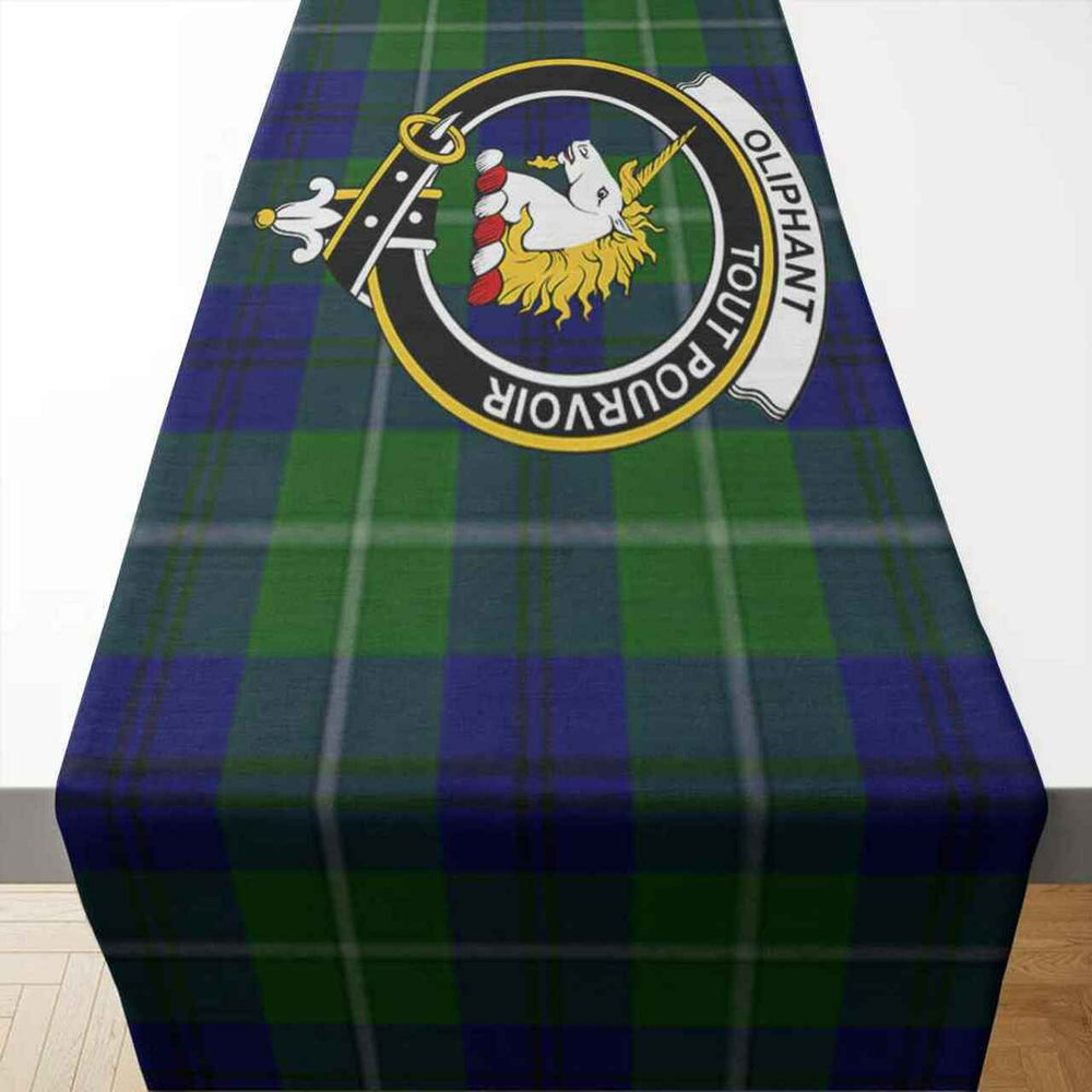 Clan Clan Oliphant Tartan Crest Table Runner Cotton SR69 Oliphant Tartan Tartan Table Runner   