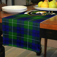 Clan Clan Oliphant Tartan Crest Table Runner Cotton SR69 Oliphant Tartan Tartan Table Runner   