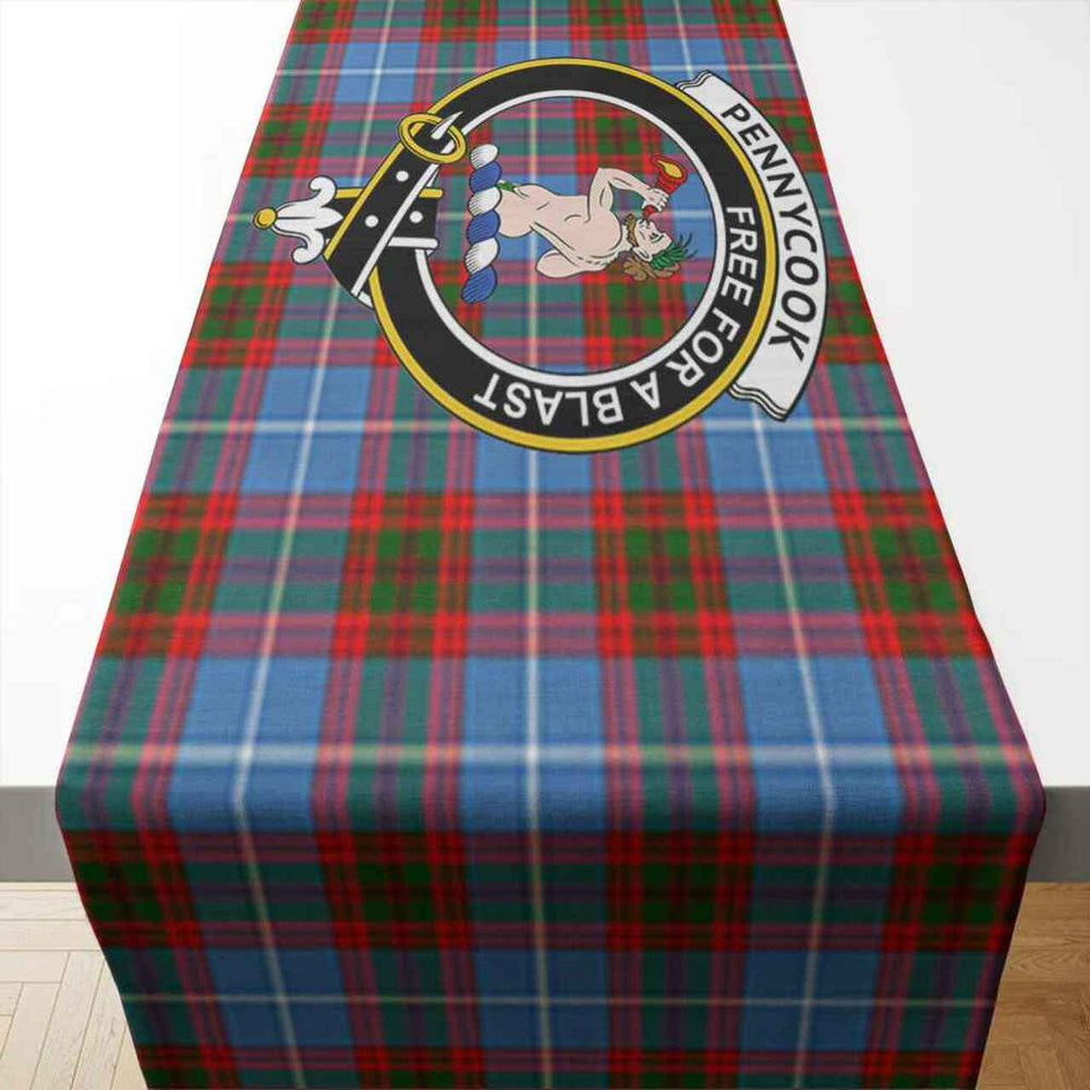 Clan Clan Pennycook Tartan Crest Table Runner Cotton YR72 Pennycook Tartan Tartan Table Runner   
