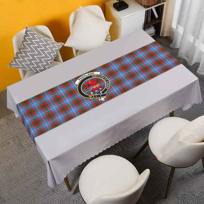 Clan Pentland Tartan Crest Table Runner Cotton