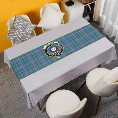 Clan Pitcairn Tartan Crest Table Runner Cotton