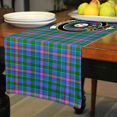 Clan Clan Pitcairn Tartan Crest Table Runner Cotton DG52 Pitcairn Tartan Tartan Table Runner   