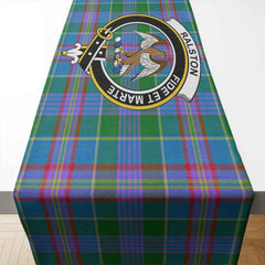 Clan Ralston Tartan Crest Table Runner Cotton WE46 Ralston Tartan Tartan Table Runner   