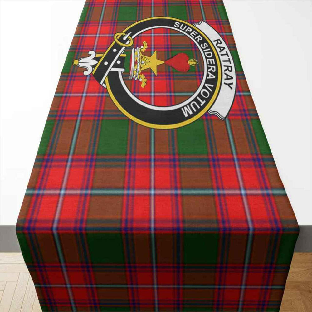 Clan Rattray Tartan Crest Table Runner Cotton OR44 Rattray Tartan Tartan Table Runner   