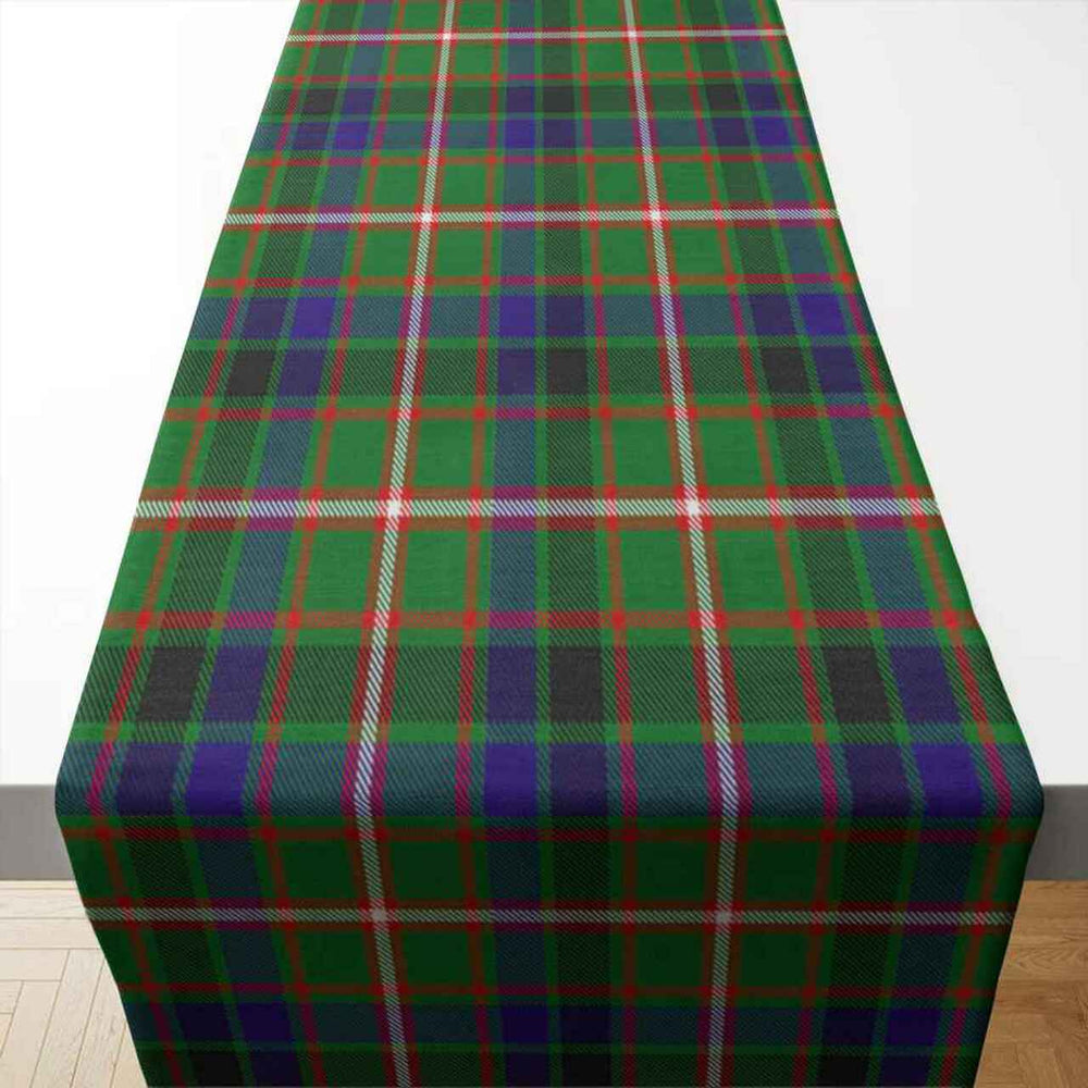 Clan Reid Green Tartan Table Runner Cotton LQ72 Reid Green Tartan Tartan Table Runner   