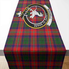 Clan Riddell Tartan Crest Table Runner Cotton ET32 Riddell Tartan Tartan Table Runner   