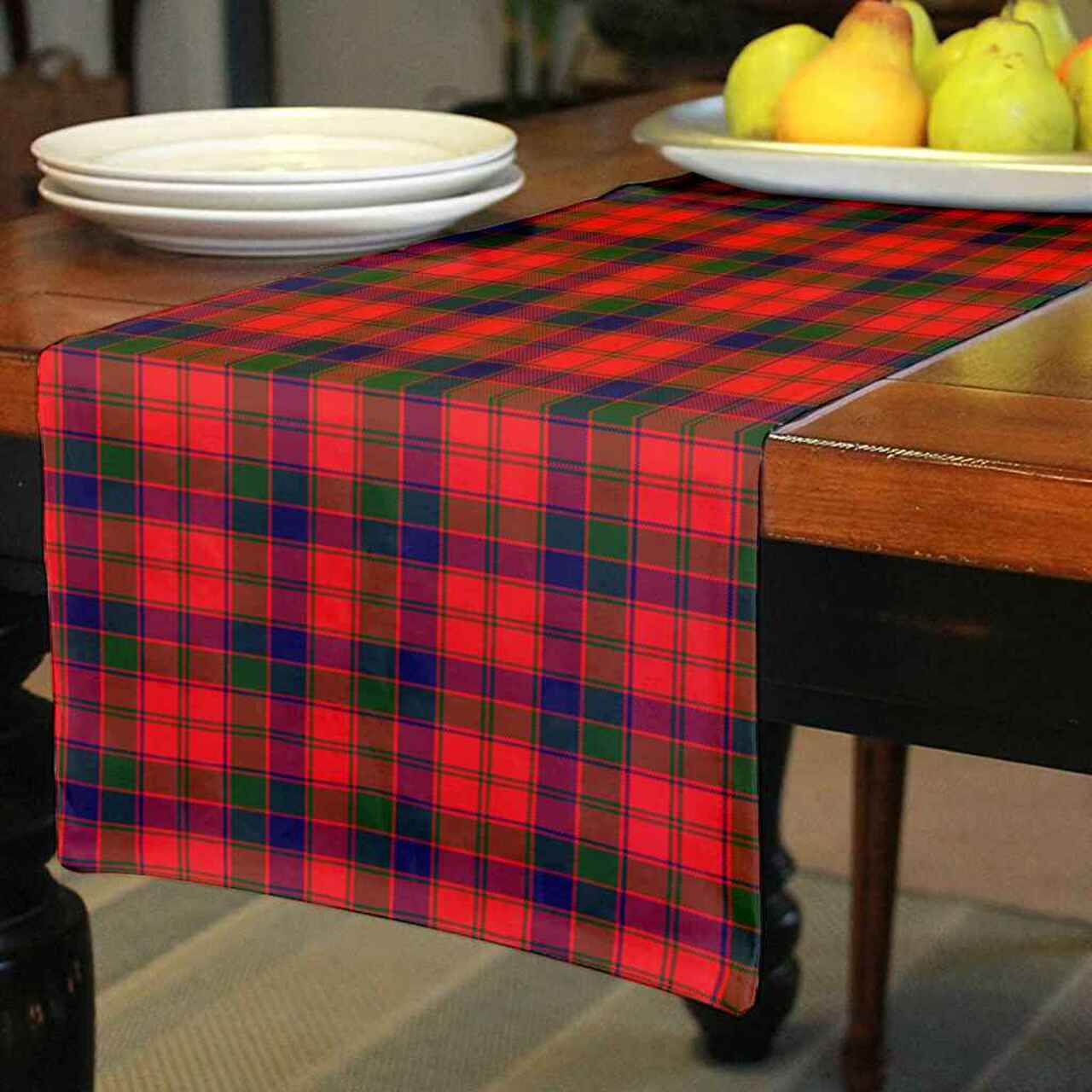 Clan Robertson Modern Tartan Table Runner Cotton MF25 Robertson Modern Tartan Tartan Table Runner   