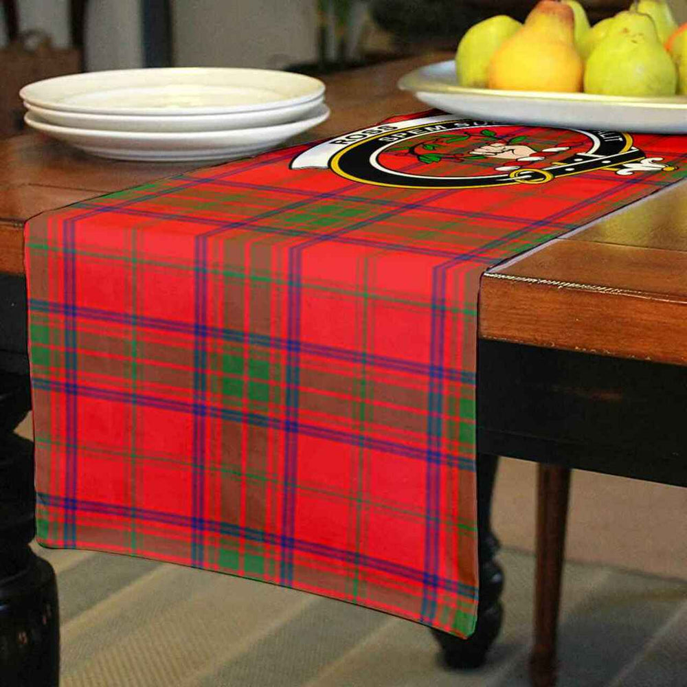 Clan Ross Tartan Crest Table Runner Cotton MK37 Ross Tartan Tartan Table Runner   