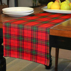 Clan Seton Modern Tartan Table Runner Cotton BQ44 Seton Modern Tartan Tartan Table Runner   