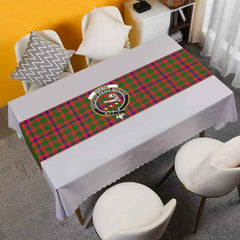 Clan Skene Tartan Crest Table Runner Cotton OK75 Skene Tartan Tartan Table Runner   