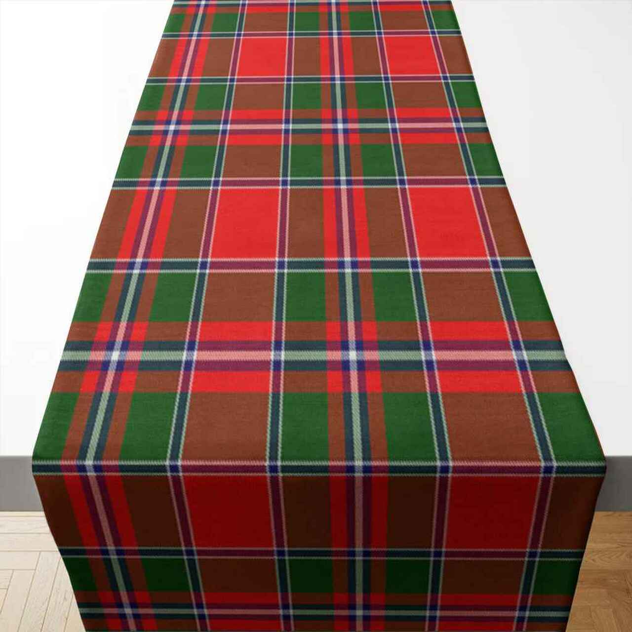 Clan Spens Modern Tartan Table Runner Cotton OO18 Spens Modern Tartan Tartan Table Runner   