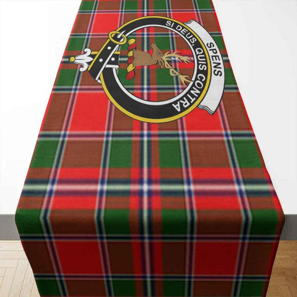Clan Spens (or Spence) Tartan Crest Table Runner Cotton XN78 Spens (or Spence) Tartan Tartan Table Runner   