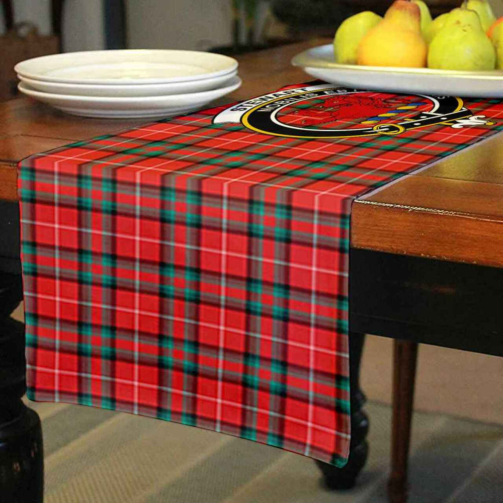 Clan Stewart (Stuart) of Bute Tartan Crest Table Runner Cotton XE96 Stewart (Stuart) of Bute Tartan Tartan Table Runner   