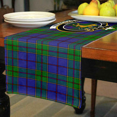 Clan Strachan Tartan Crest Table Runner Cotton MS54 Strachan Tartan Tartan Table Runner   