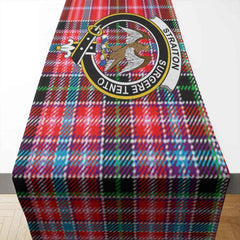 Clan Straiton Tartan Crest Table Runner Cotton SV99 Straiton Tartan Tartan Table Runner   