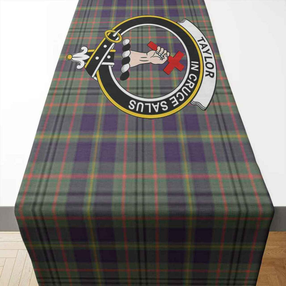 Clan Taylor Tartan Crest Table Runner Cotton FS52 Taylor Tartan Tartan Table Runner   