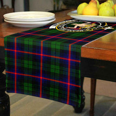 Clan Urquhart Tartan Crest Table Runner Cotton GO78 Urquhart Tartan Tartan Table Runner   