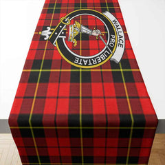 Clan Wallace Tartan Crest Table Runner Cotton FK25 Wallace Tartan Tartan Table Runner   