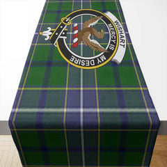 Clan Wishart Tartan Crest Table Runner Cotton QV88 Wishart Tartan Tartan Table Runner   