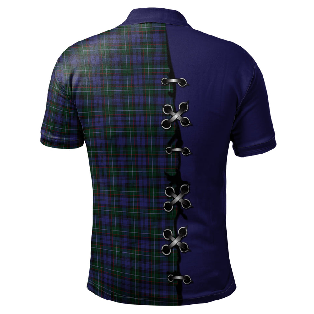 Clan Sempill Tartan Polo Shirt - Lion Rampant And Celtic Thistle Style GE21 Sempill Tartan Tartan Polo   