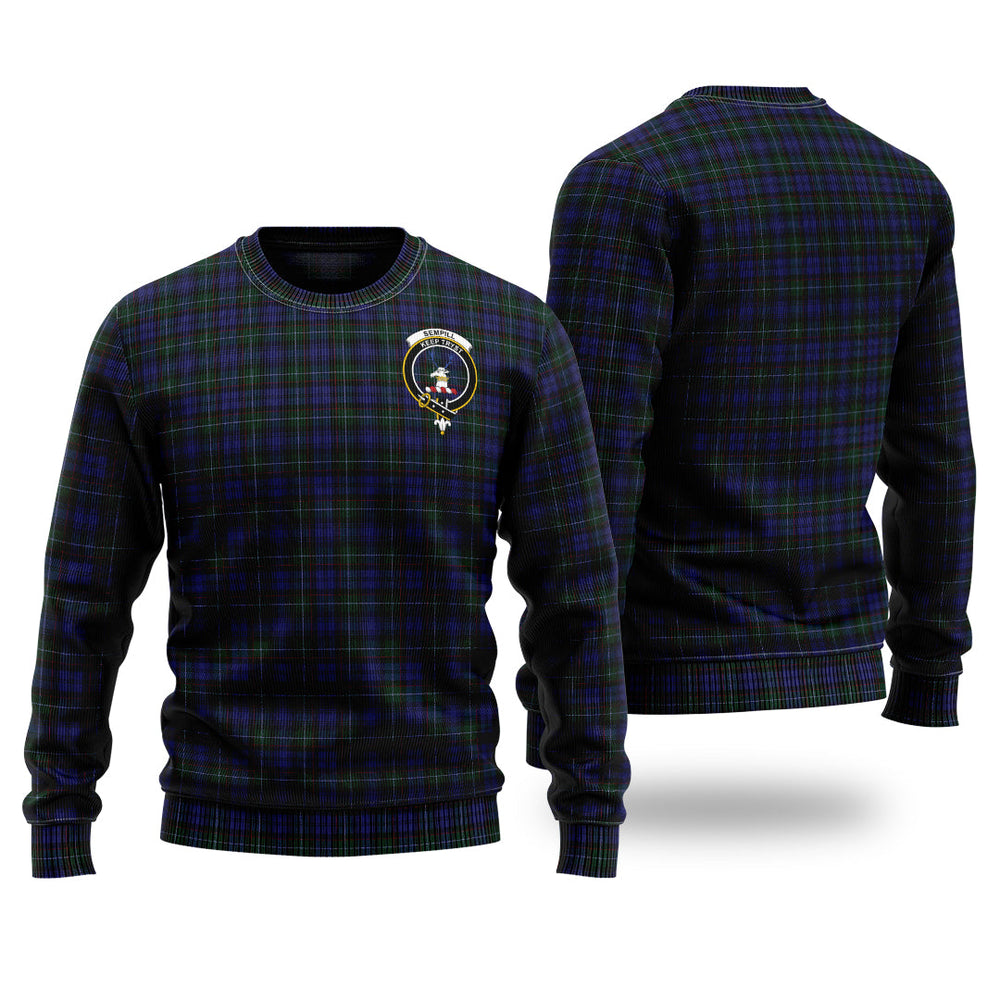 Clan Sempill Tartan Christmas Ugly Sweater EP51 Sempill Tartan Tartan Sweater   