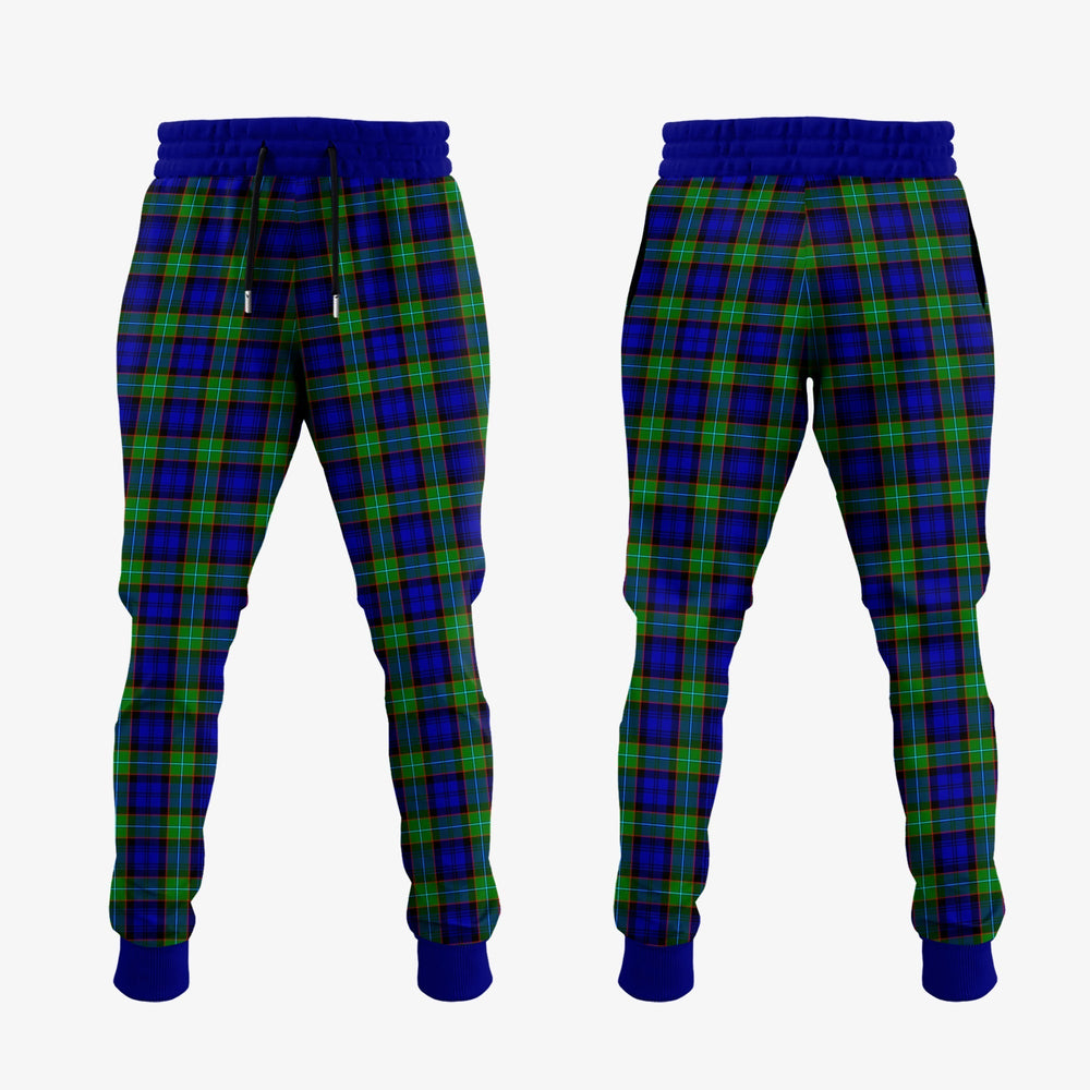 Clan Sempill Modern Tartan Crest Jogger Sweatpants RR58 Clan Sempill Tartan Today   
