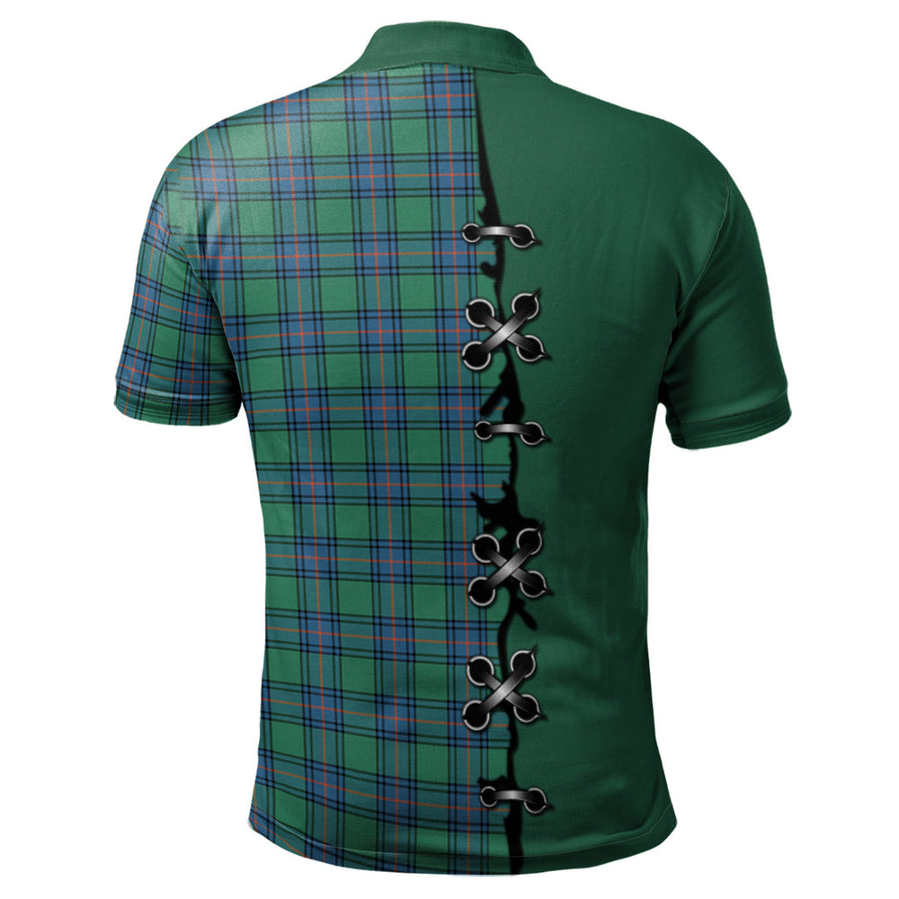 Clan Shaw Ancient Tartan Polo Shirt - Lion Rampant And Celtic Thistle Style LY36 Shaw Ancient Tartan Tartan Polo   
