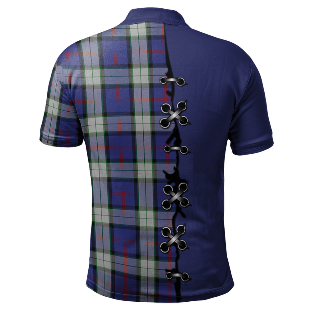 Clan Sinclair Dress Tartan Polo Shirt - Lion Rampant And Celtic Thistle Style CO89 Sinclair Dress Tartan Tartan Polo   