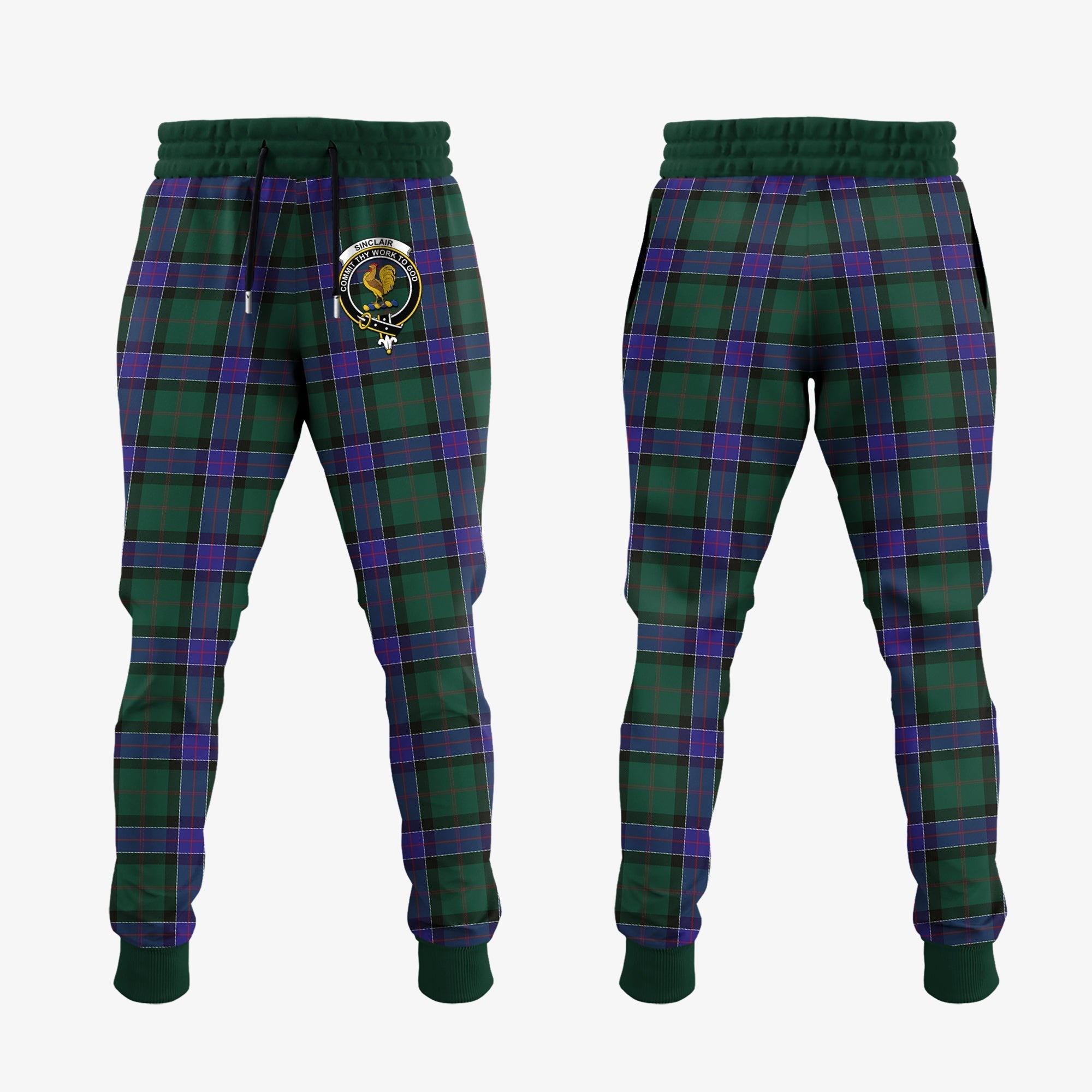 Clan Sinclair Hunting Modern Tartan Crest Jogger Sweatpants TP16 Clan Sinclair Tartan Today   