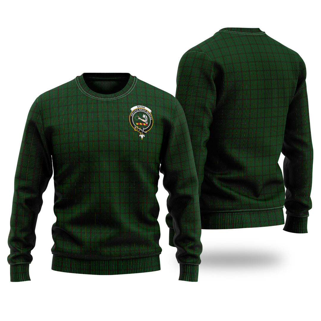 Clan Skene Or Tribe Of Mar Tartan Christmas Ugly Sweater AG41 Skene Or Tribe Of Mar Tartan Tartan Sweater   