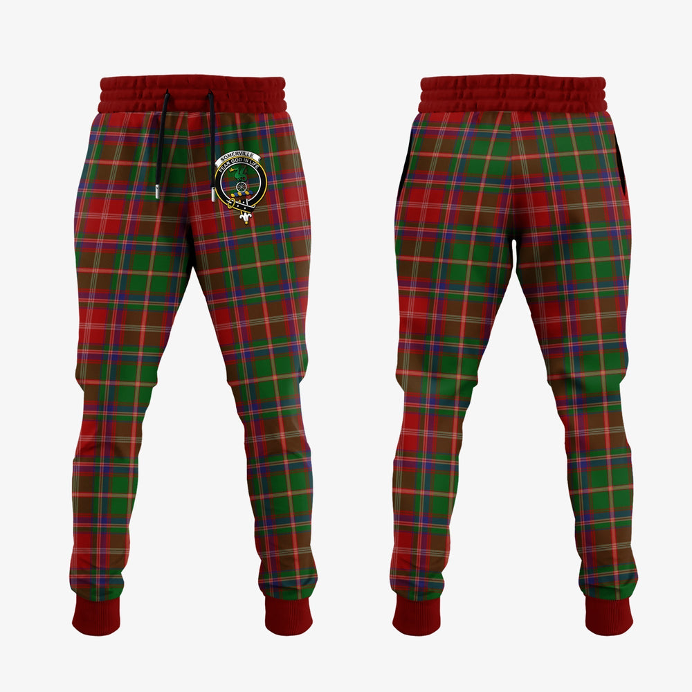 Clan Somerville Tartan Crest Jogger Sweatpants HL11 Clan Somerville Tartan Today   