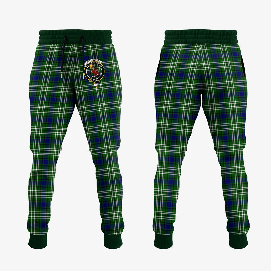 Clan Spottiswood Tartan Crest Jogger Sweatpants