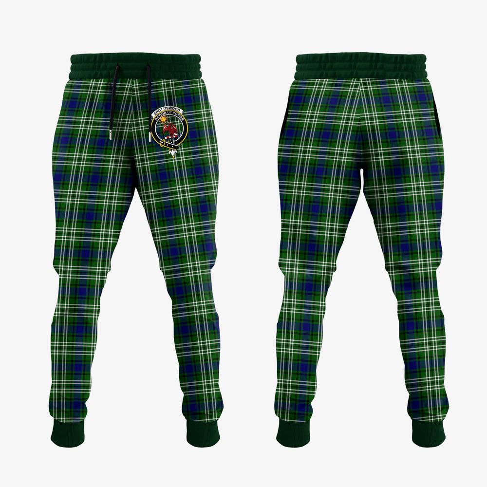Clan Spottiswood Tartan Crest Jogger Sweatpants ZE64 Clan Spottiswood Tartan Today   