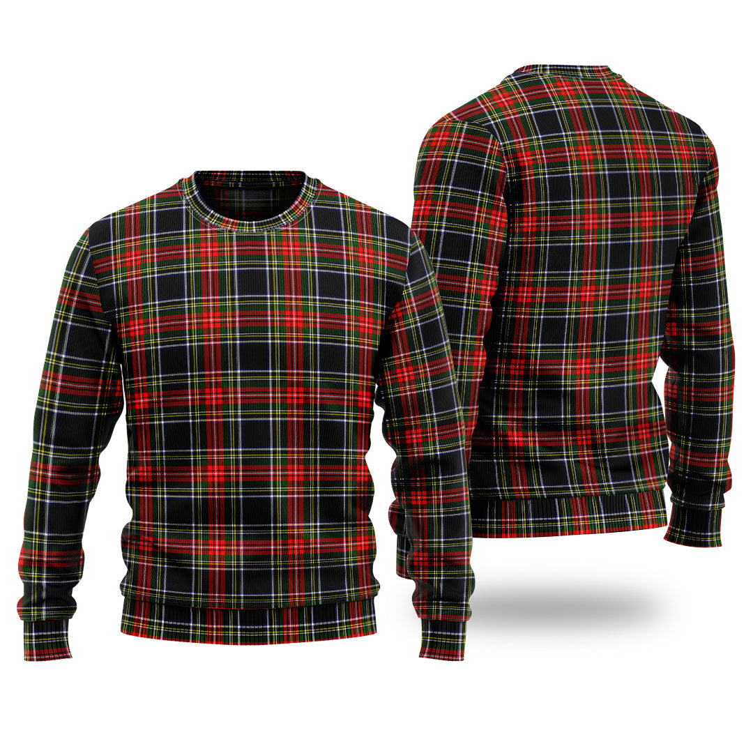 Clan Stewart Black Tartan Christmas Ugly Sweater EM37 Stewart Black Tartan Tartan Sweater   
