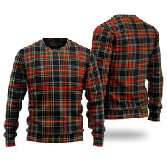 Clan Stewart Black Tartan Christmas Ugly Sweater EM37 Stewart Black Tartan Tartan Sweater   