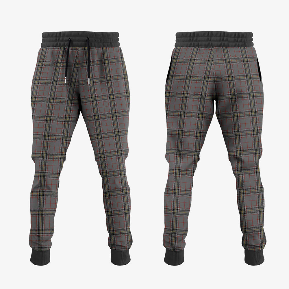 Clan Stewart Grey Tartan Crest Jogger Sweatpants PA76 Clan Stewart Tartan Today   