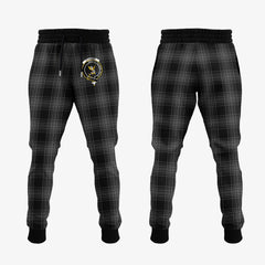 Clan Stewart Mourning Tartan Crest Jogger Sweatpants FP81 Clan Stewart Tartan Today   