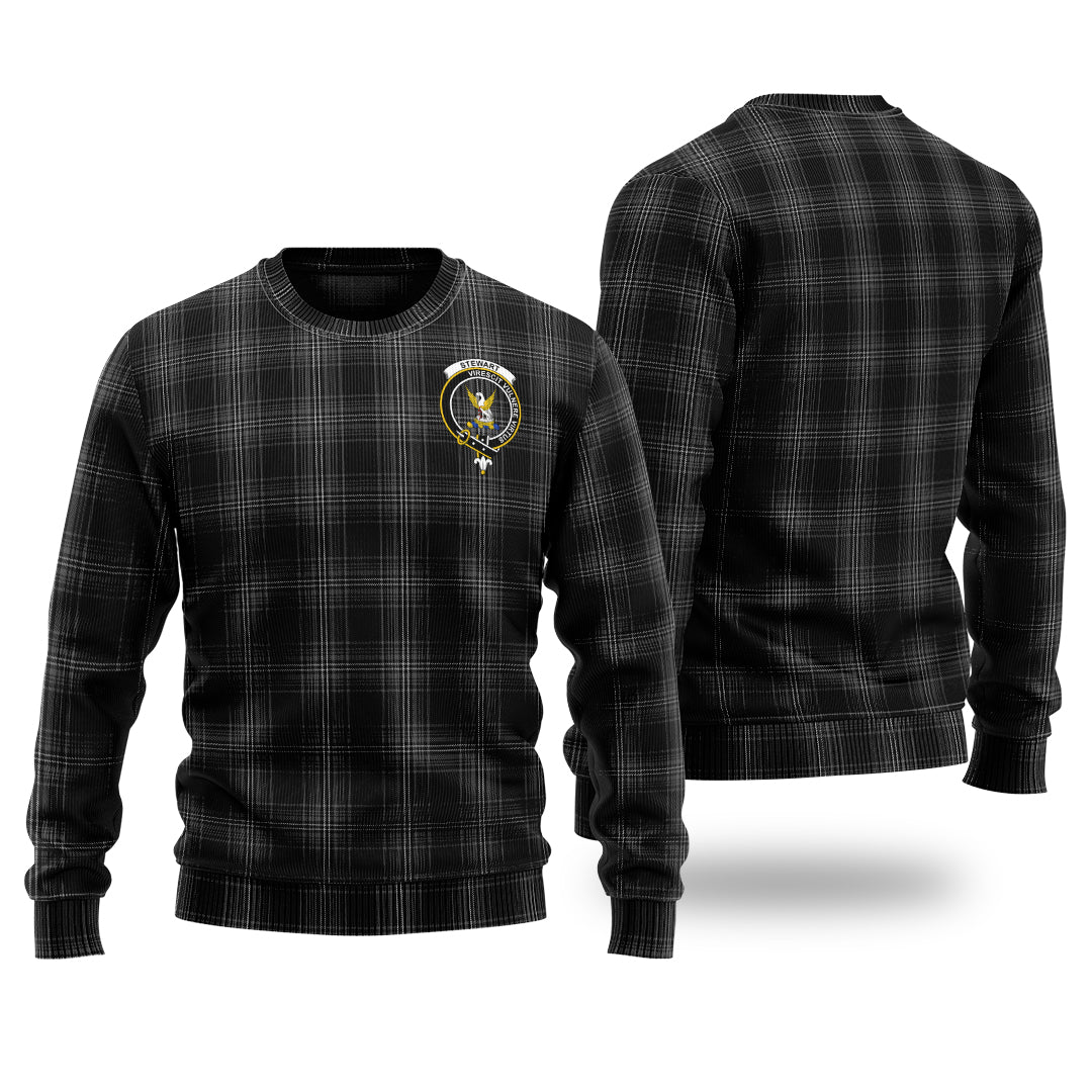 Clan Stewart Mourning Tartan Christmas Ugly Sweater VM16 Stewart Mourning Tartan Tartan Sweater   
