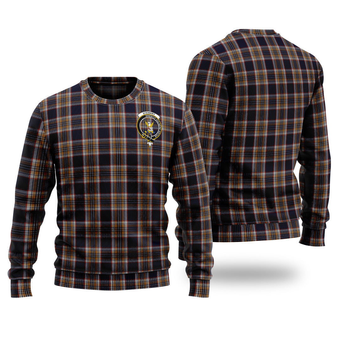 Clan Stewart Navy Tartan Christmas Ugly Sweater MY88 Stewart Navy Tartan Tartan Sweater   