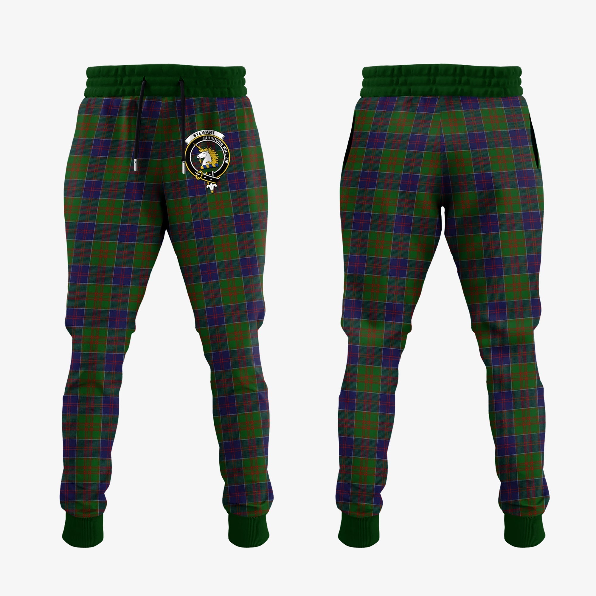 Clan Stewart Of Appin Hunting Tartan Crest Jogger Sweatpants KL26 Clan Stewart of Appin Tartan Today   