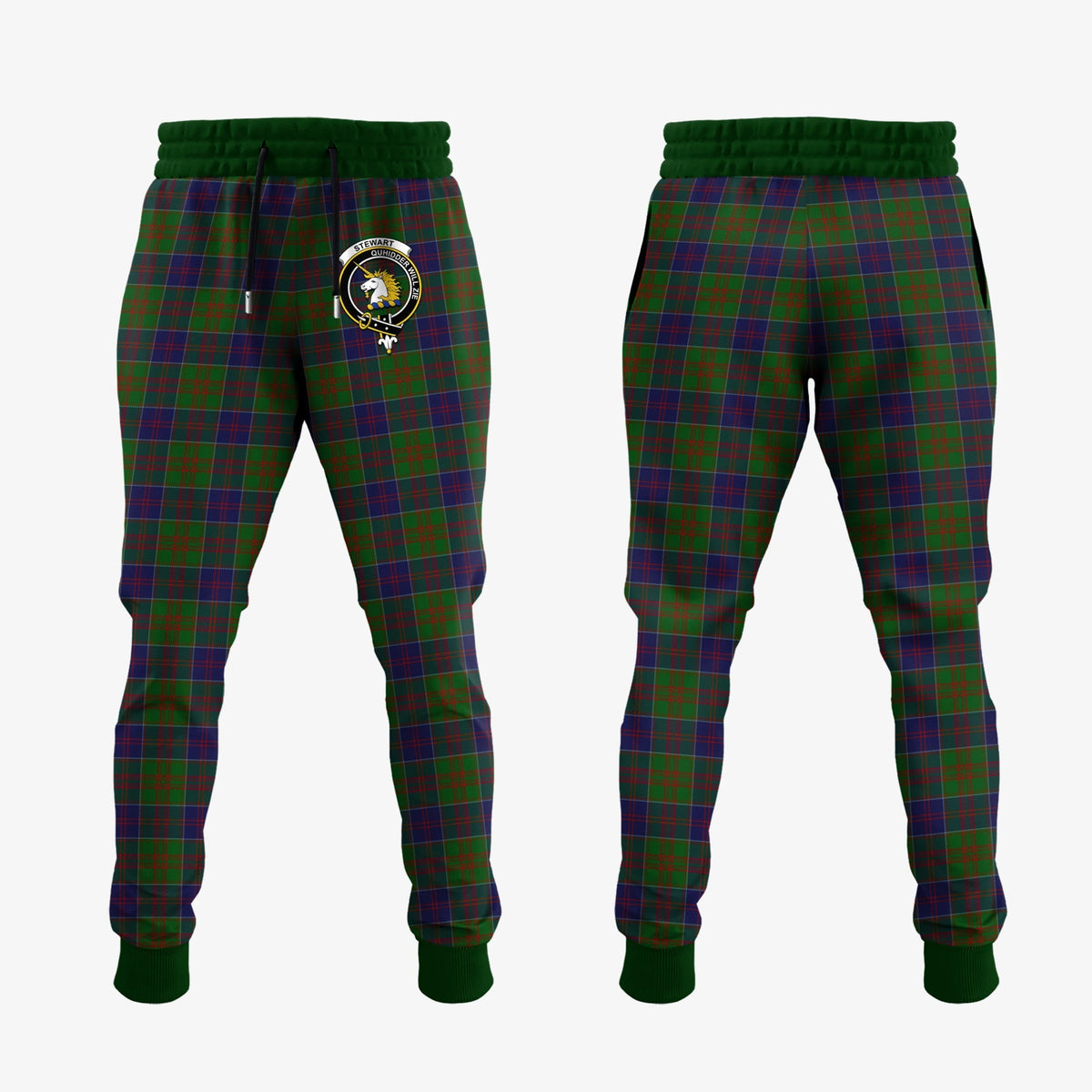 Clan Stewart Of Appin Hunting Tartan Crest Jogger Sweatpants KL26 Clan Stewart of Appin Tartan Today   