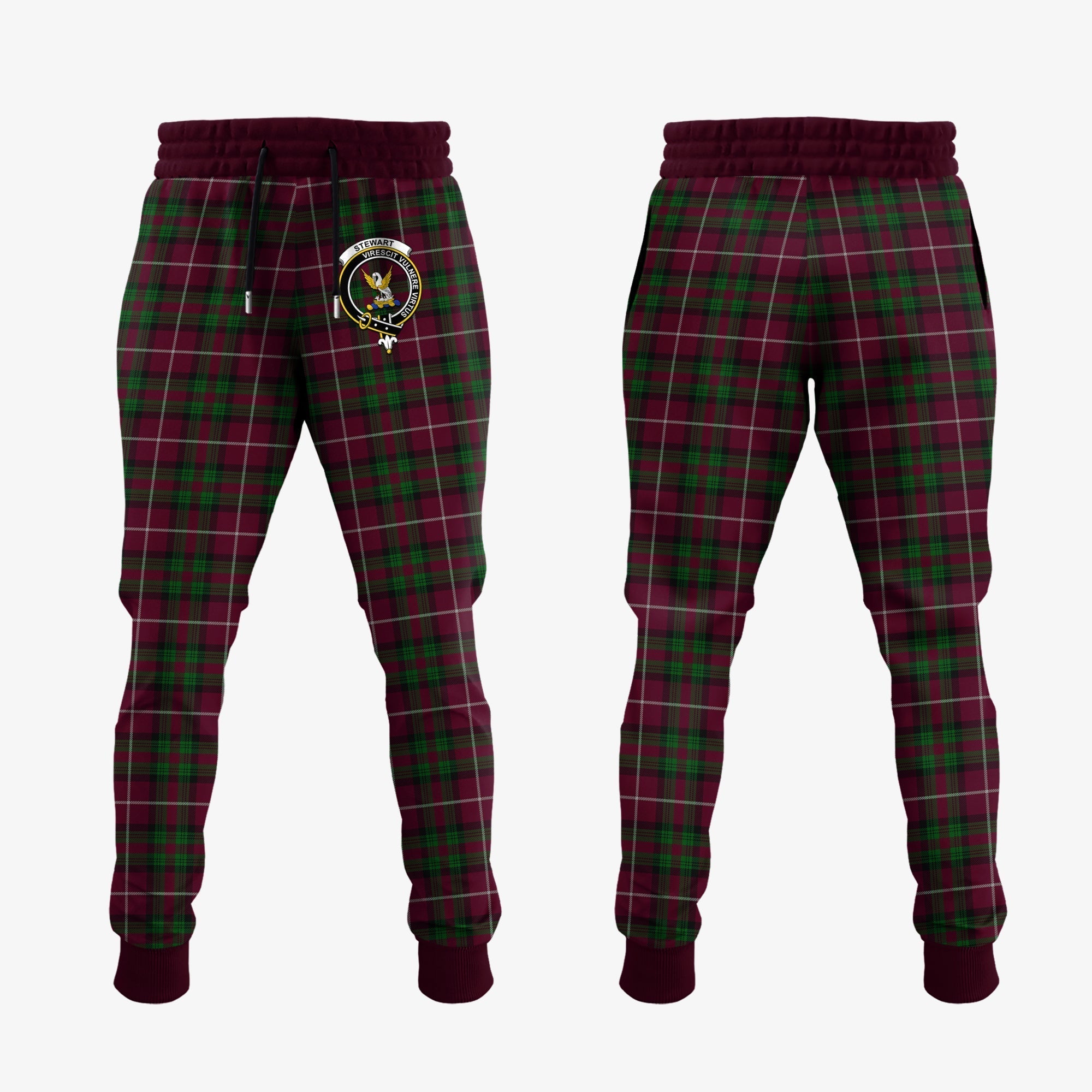 Clan Stewart Of Bute Hunting Tartan Crest Jogger Sweatpants ZP26 Clan Stewart Tartan Today   