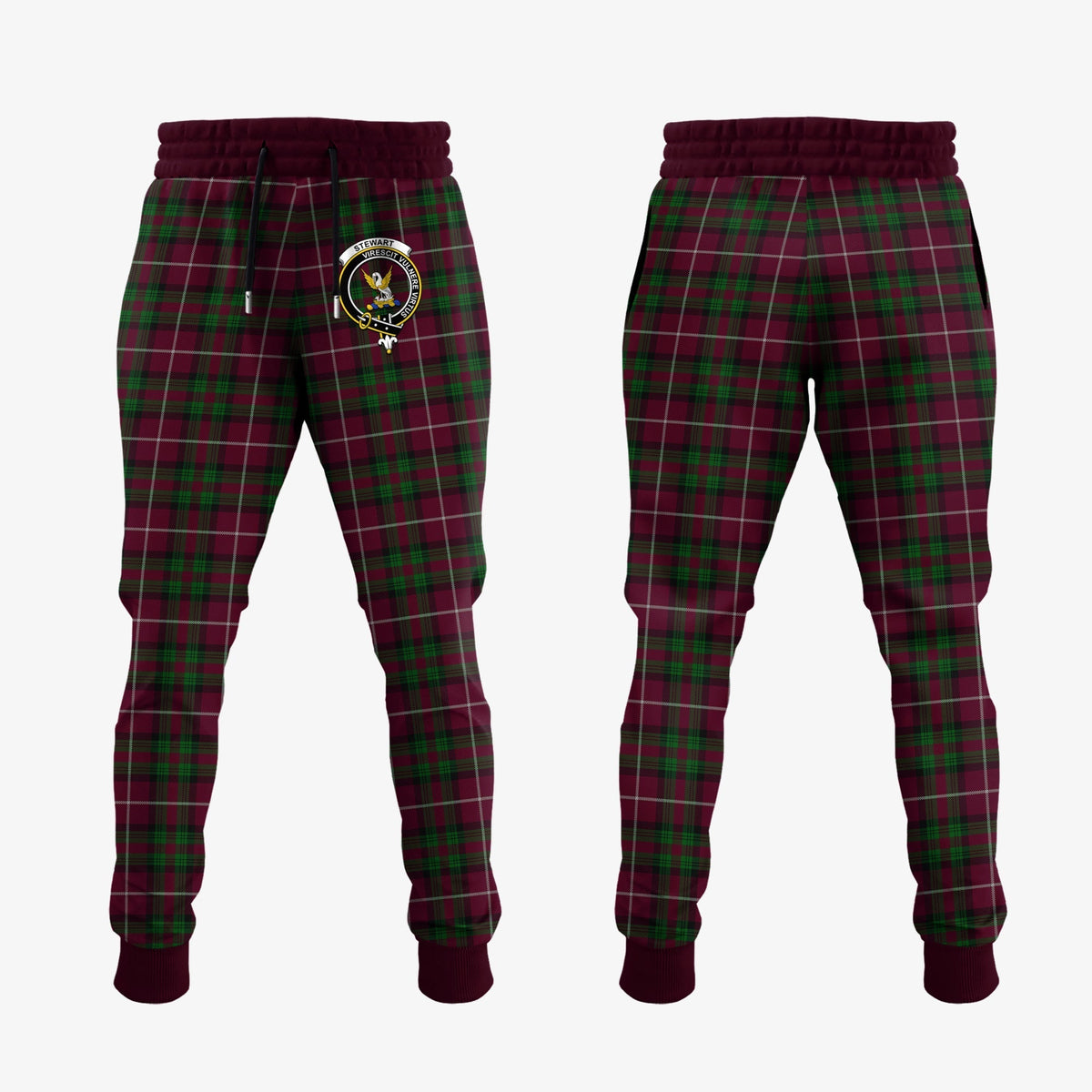 Clan Stewart Of Bute Hunting Tartan Crest Jogger Sweatpants ZP26 Clan Stewart Tartan Today   